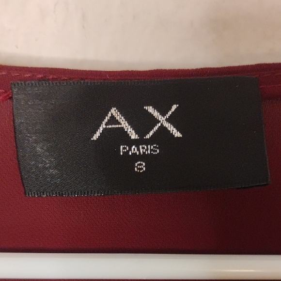AX Paris Deep Red Blouse - Picture 2 of 4
